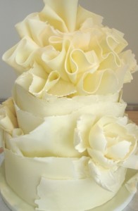 Ruffle White chocolate Cake