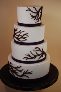Bare Branches Wedding Cake