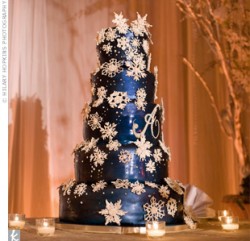 Snowflake Wedding Cake