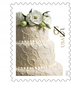 USPS Wedding Cake Stamp