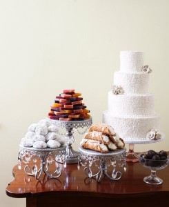 sparkle white wedding cake
