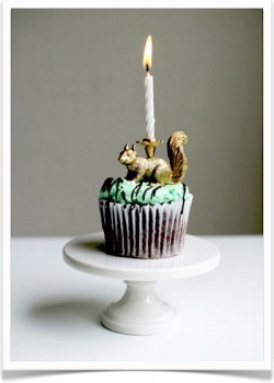 Gilded Animal Candle Cake Topper