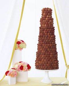 Chocolate Truffle Wedding Cake