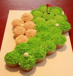 Cupcake cluster golf green