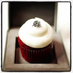 diamond ring cupcake