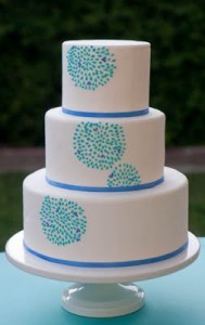 Blue Wedding Cake