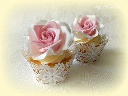 Rose cupcakes