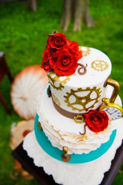 steampunk wedding cake 2