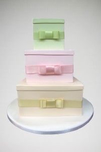 Satin Bow Wedding Cake