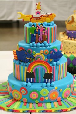 Yellow Submarine Wedding Cake