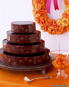 chocolate kumquat cake