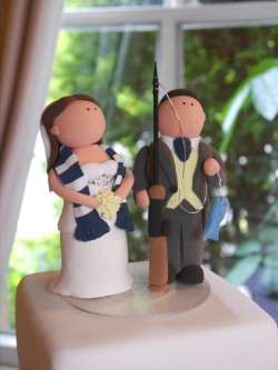 Custom Bride and Groom Cake Topper