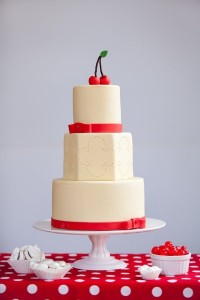 Maraschino Cherry Wedding Cake