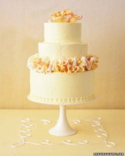 Yellow Wedding Cake