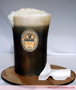 Beer Pint Groom's Cake