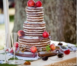 Rustic Apple Wedding Cake