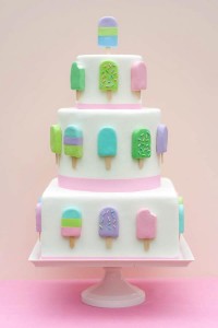 ice cream pop wedding cake