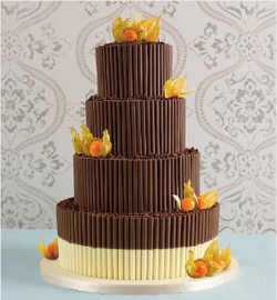 Chocolate Cigarette Wedding Cake