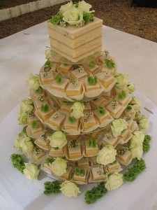 Petits Fours Wedding Cake