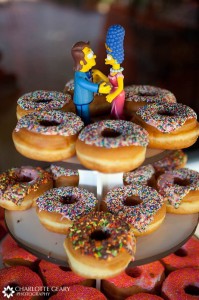 Simpsons and Donuts Grooms Cake