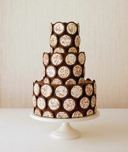 chocolate cookie wedding cake