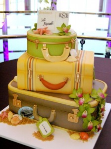 Hawaiian Honeymoon Wedding Cake