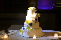 Plumeria Wedding Cake