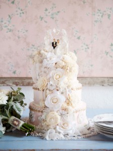 Shabby Chic Wedding Cake