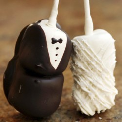 bride and groom marshmallows