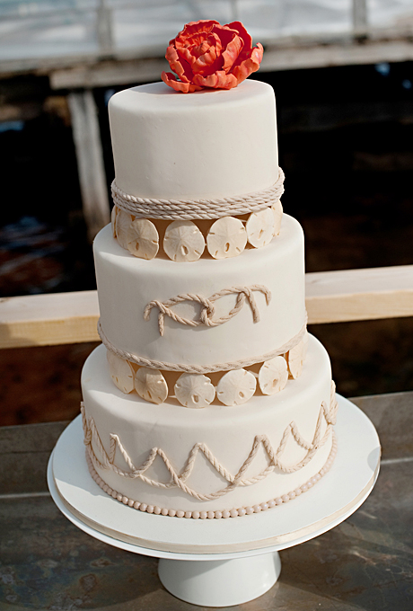  Wedding  Cake  with Sand Dollars A Wedding  Cake  Blog