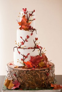 fall wedding cake