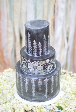 chalkboard cake