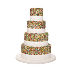 rainbow sprinkle cake