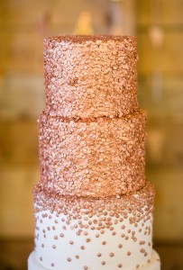 gold sprinkle cake