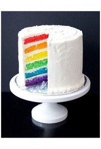 simple rainbow cake