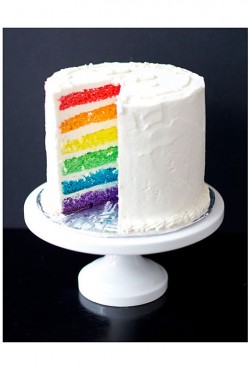 simple rainbow cake