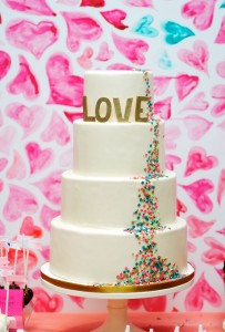 sprinkle love cake