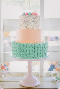 sprinkle wedding cake