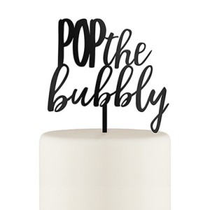 bubbly cake topper