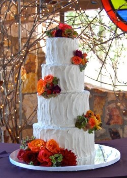 fall white cake