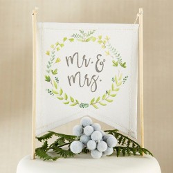 canvas cake topper